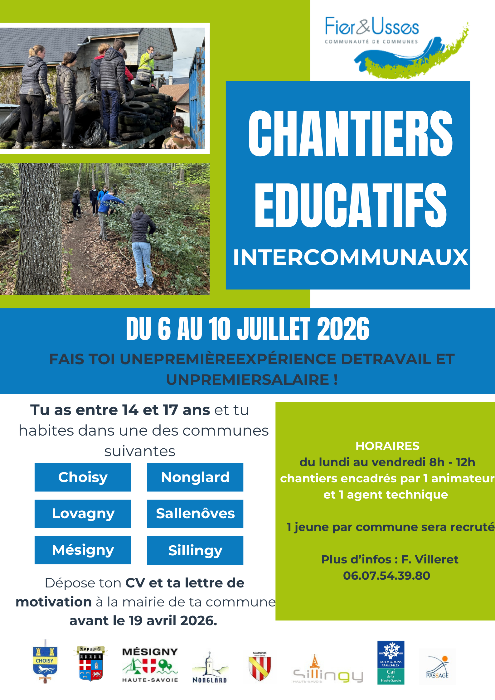 CHANTIERS EDUCATIFS INTERCOMMUNAUX