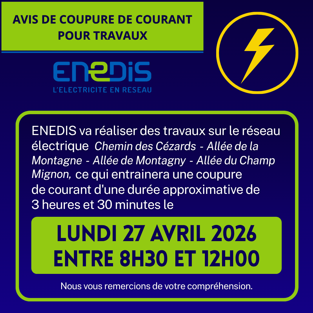 COUPURE ELECTRIQUE ENEDIS