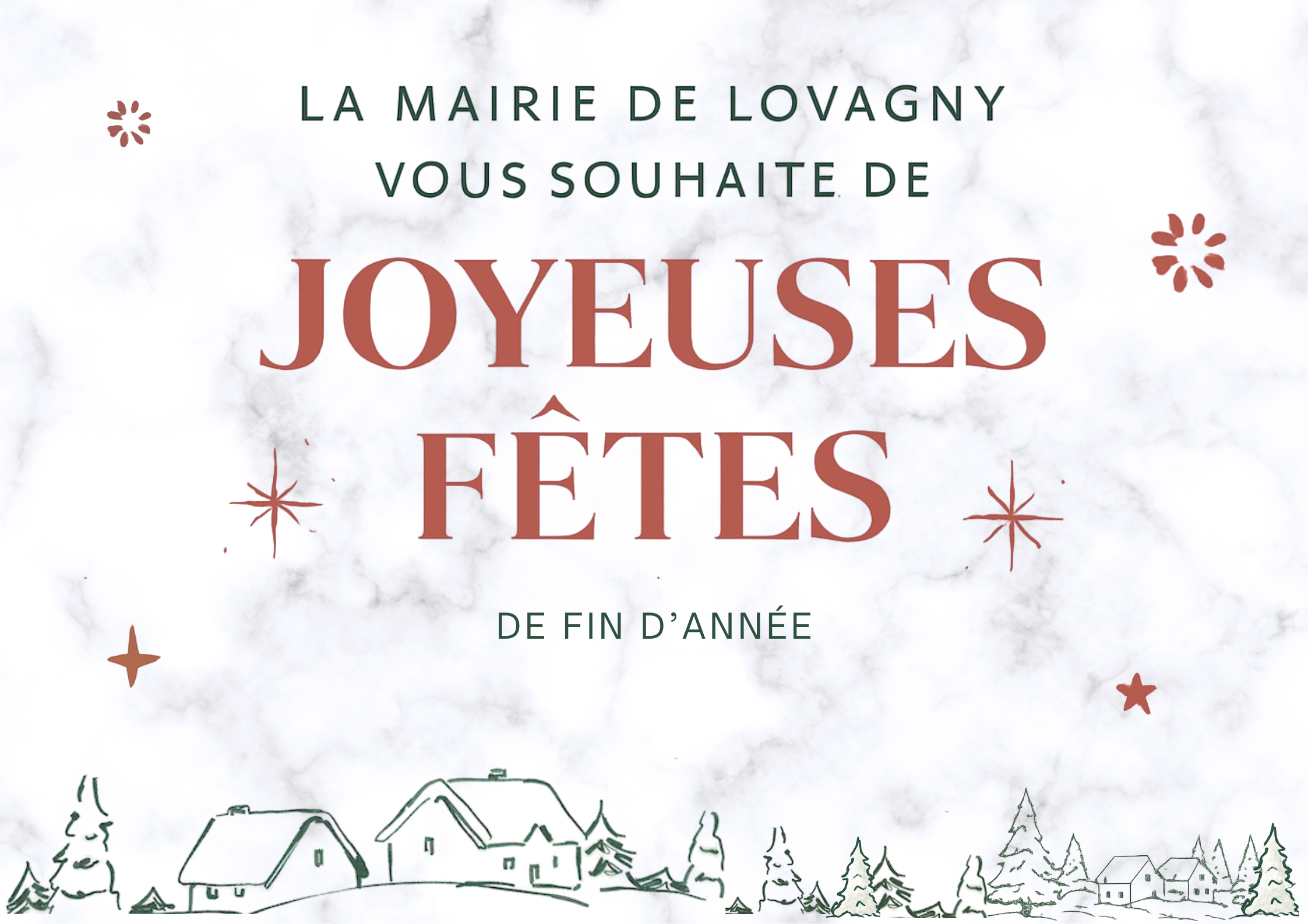 Joyeuses fêtes mairie 2025