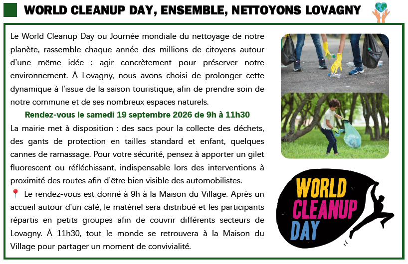 WORLD CLEANUP DAY