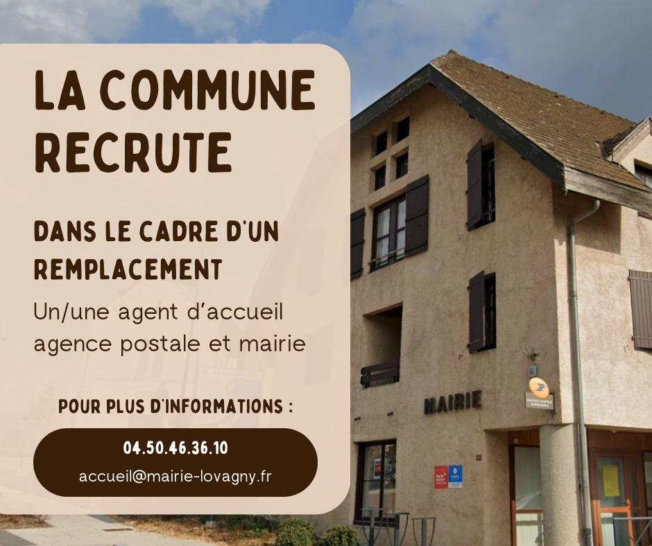 OFFRE EMPLOI AGENT ACCUEIL